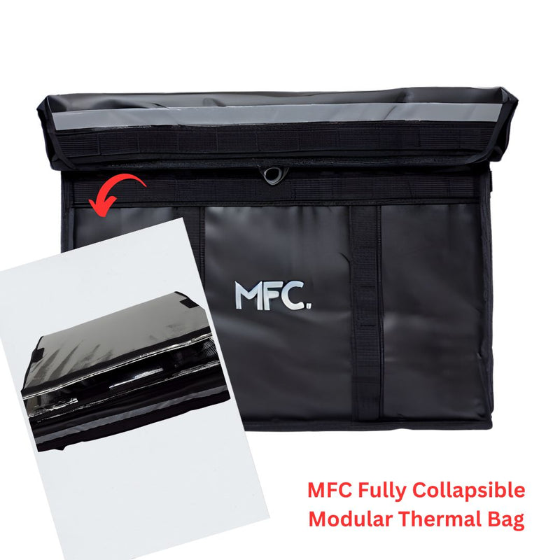 [Magnetic] [Waterproof] 61L MFC Modular Food Delivery Box Thermal Bag for Food Delivery Riders