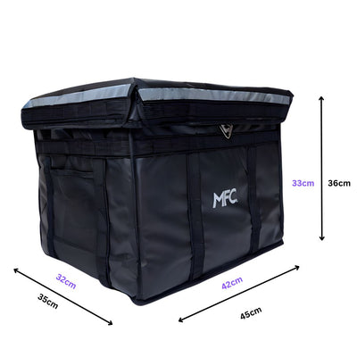 [Magnetic] [Waterproof] 44L MFC Modular Food Delivery Box Thermal Bag for Food Delivery Riders